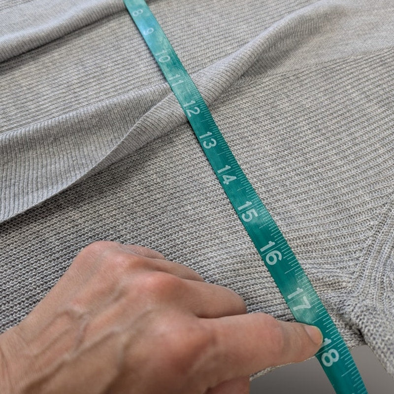 A New Day Soft Gray Ribbed Knit Cardigan - Small