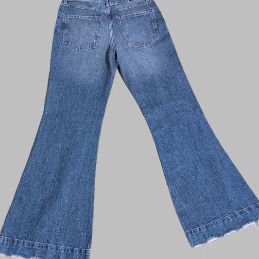 Express Blue Flared Jeans - Size 4R