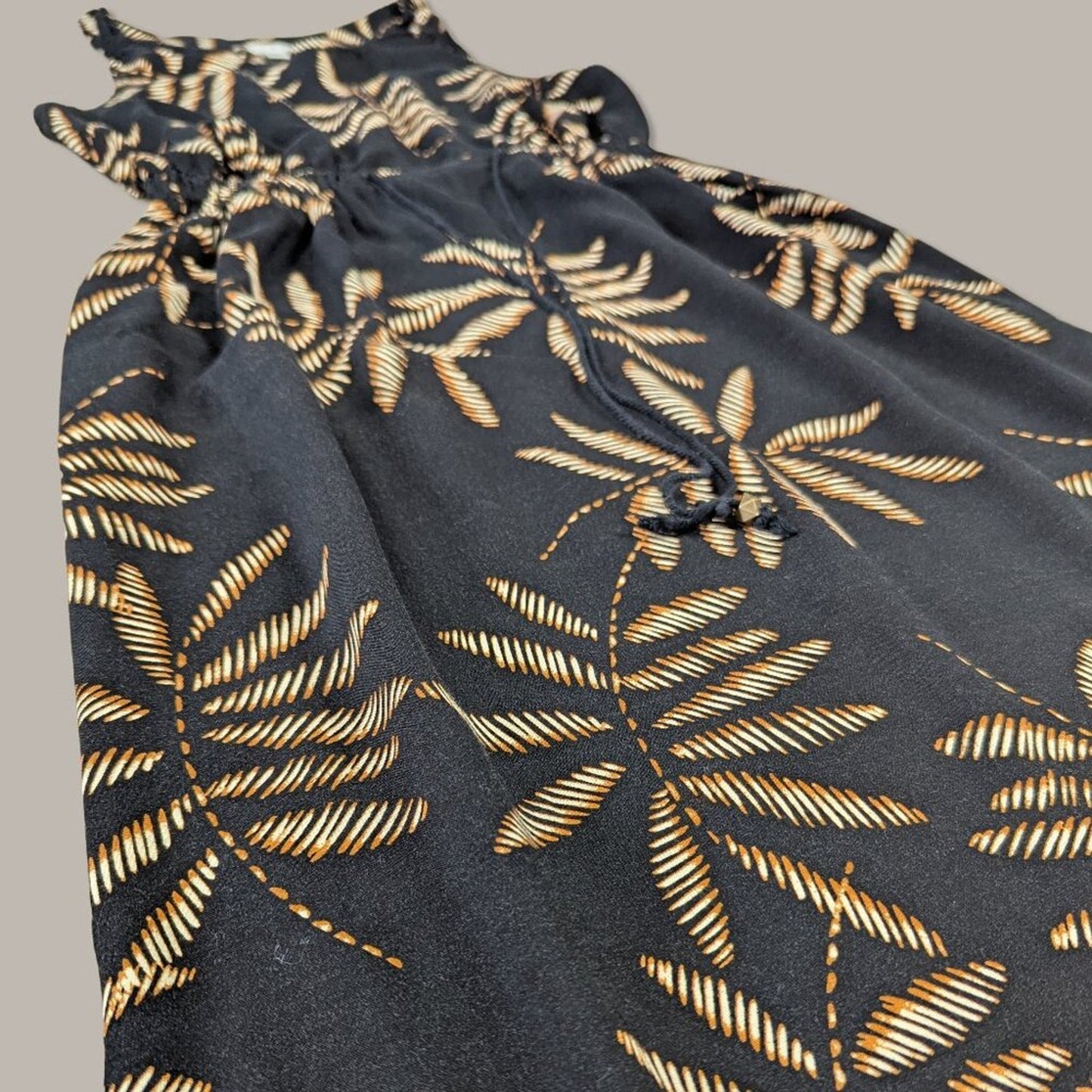A New Day Palm Print V-Neck Maxi Dress - XS