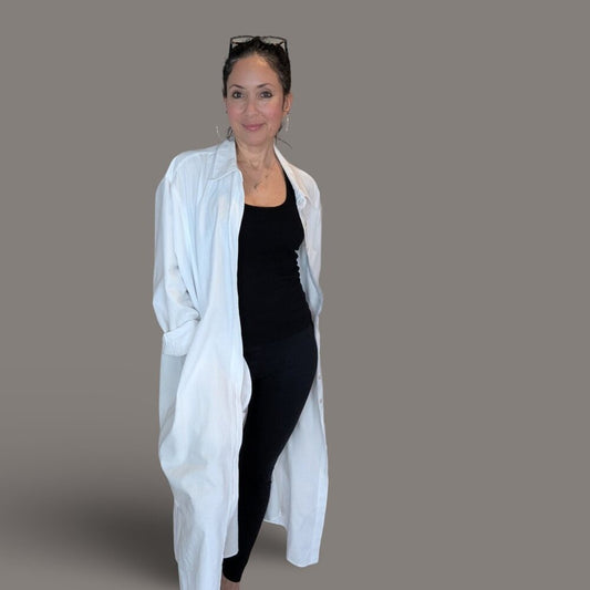Universal Thread White Long Sleeve Coverup Duster - XXL