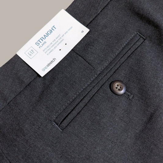 Women's Gap Grey Straight Flare Dress Pants - Size 12