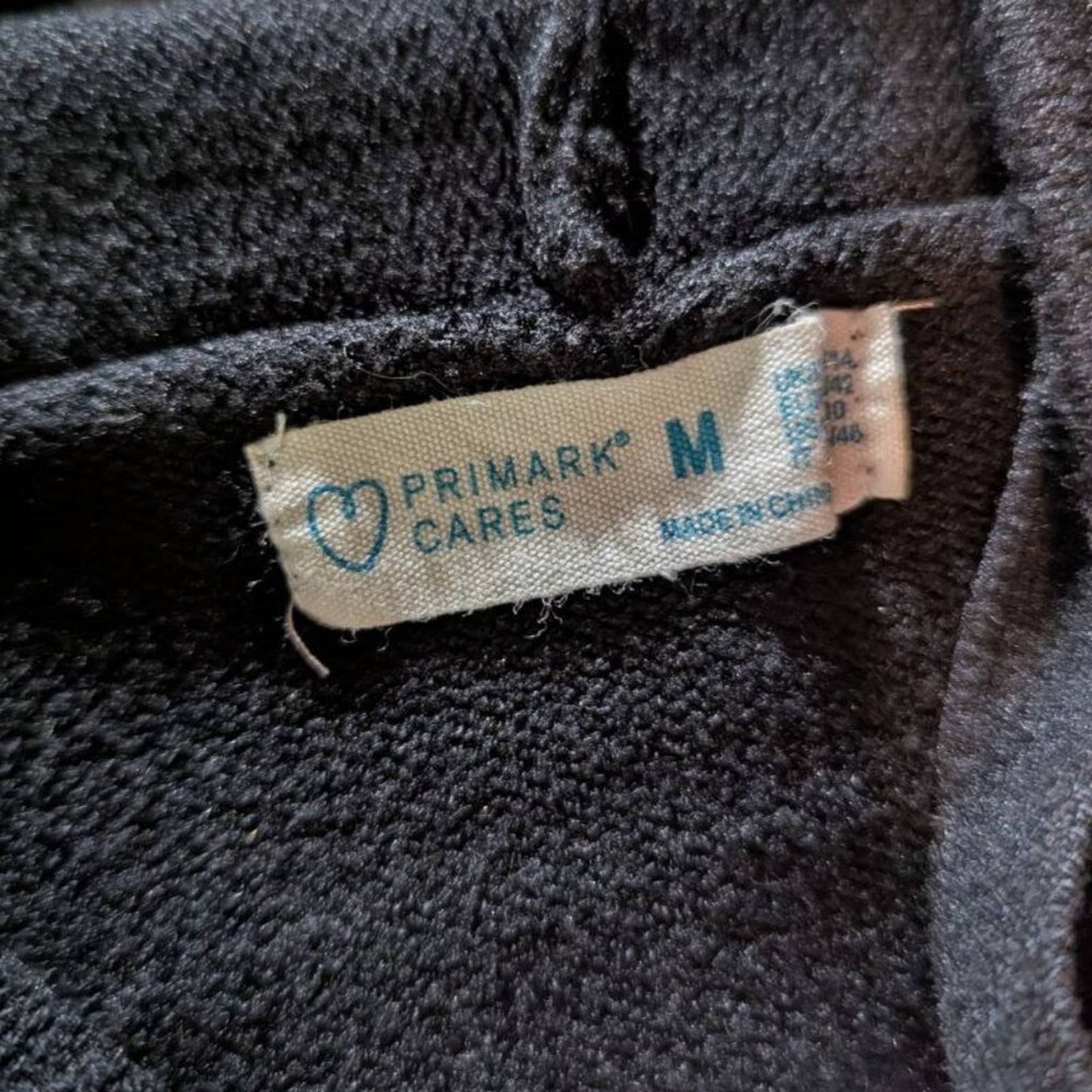 Primark Black and White Striped Hooded Sweater - Medium