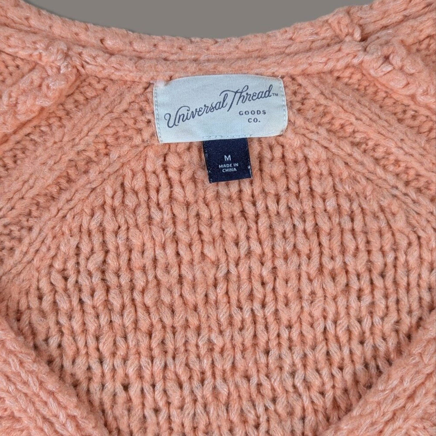 Universal Thread V-neck Coral Sweater - Medium