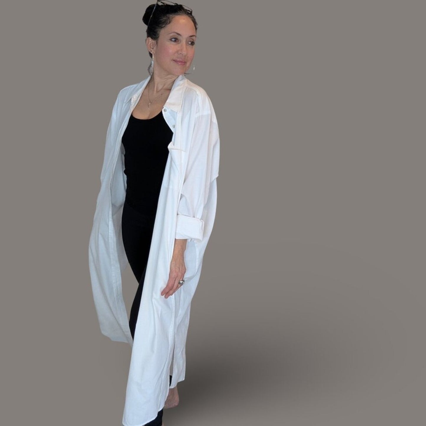 Universal Thread White Long Sleeve Coverup Duster - XXL
