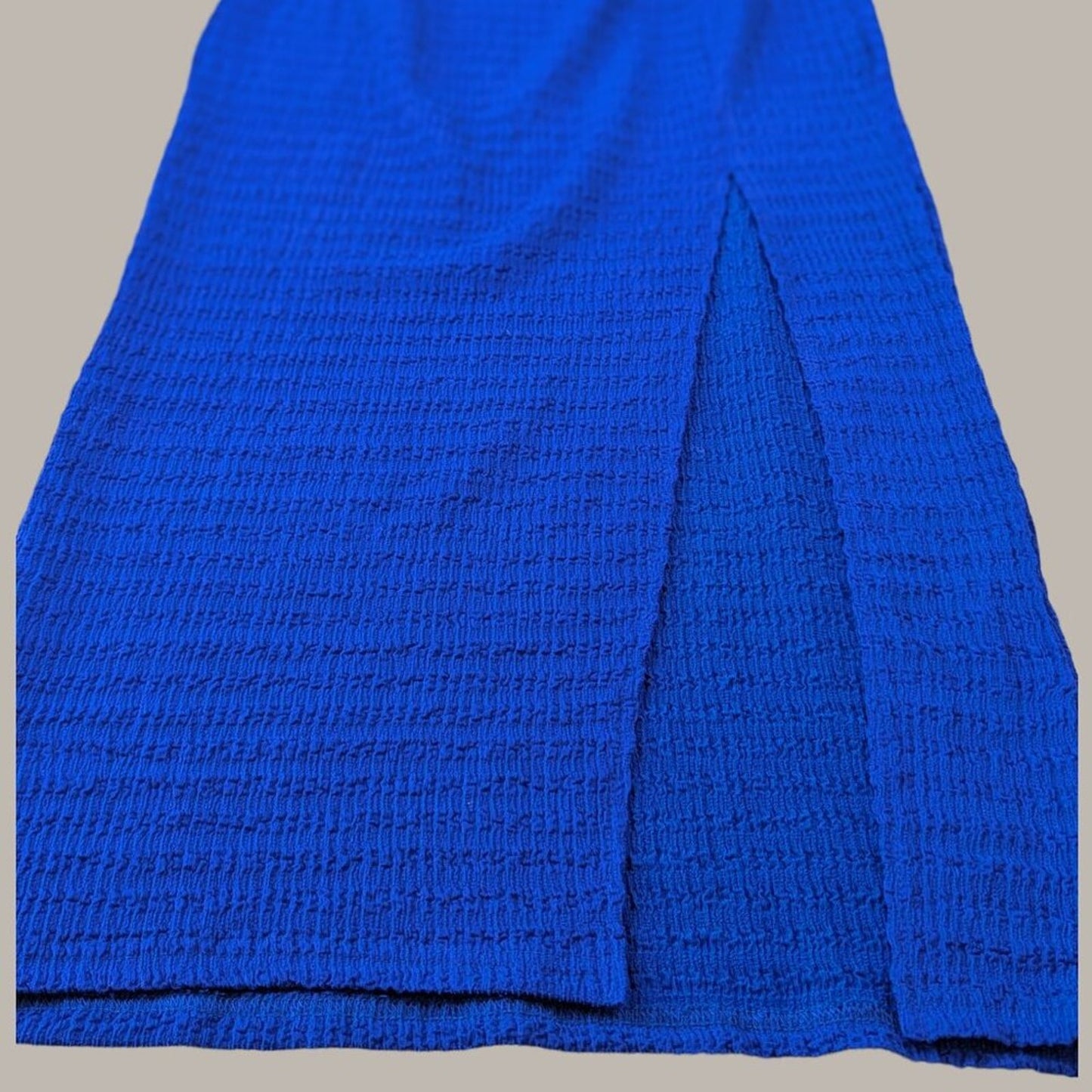 Royal Blue Cut Out Twist Front Bodydon Maxi Dress - Large