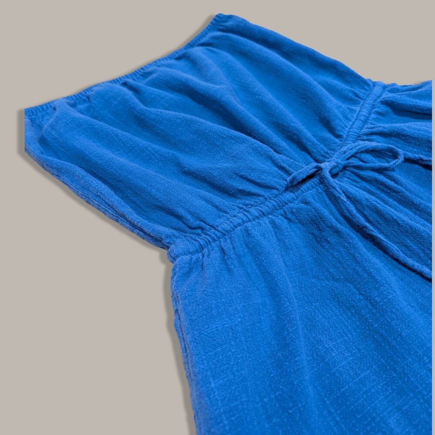 Aerie Royal Blue Gauzy Strapless Jumpsuit with Pockets - Medium