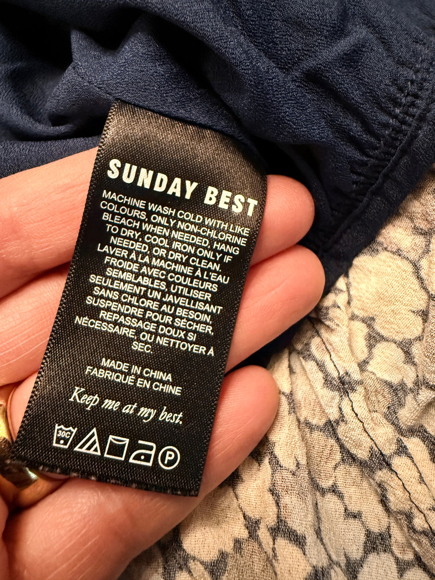 Sunday Best Aritzia Floral Tie-Front Cropped Blouse – XS