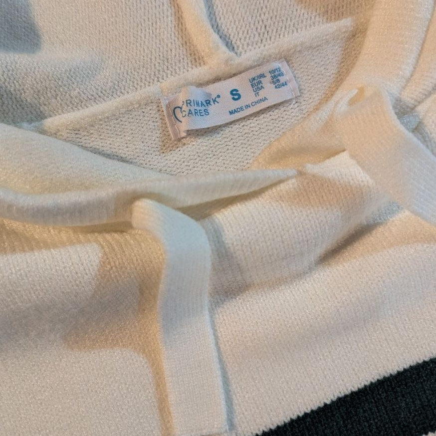 Primark Hooded Stripe Sweater - Small