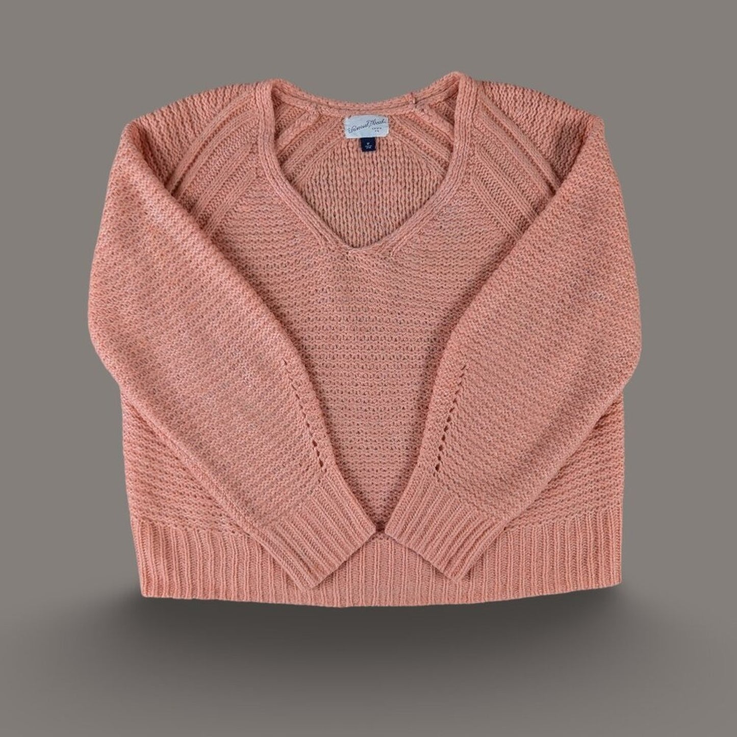 Universal Thread V-neck Coral Sweater - Medium