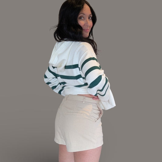 Le Lis Tan Khaki Shorts - Small