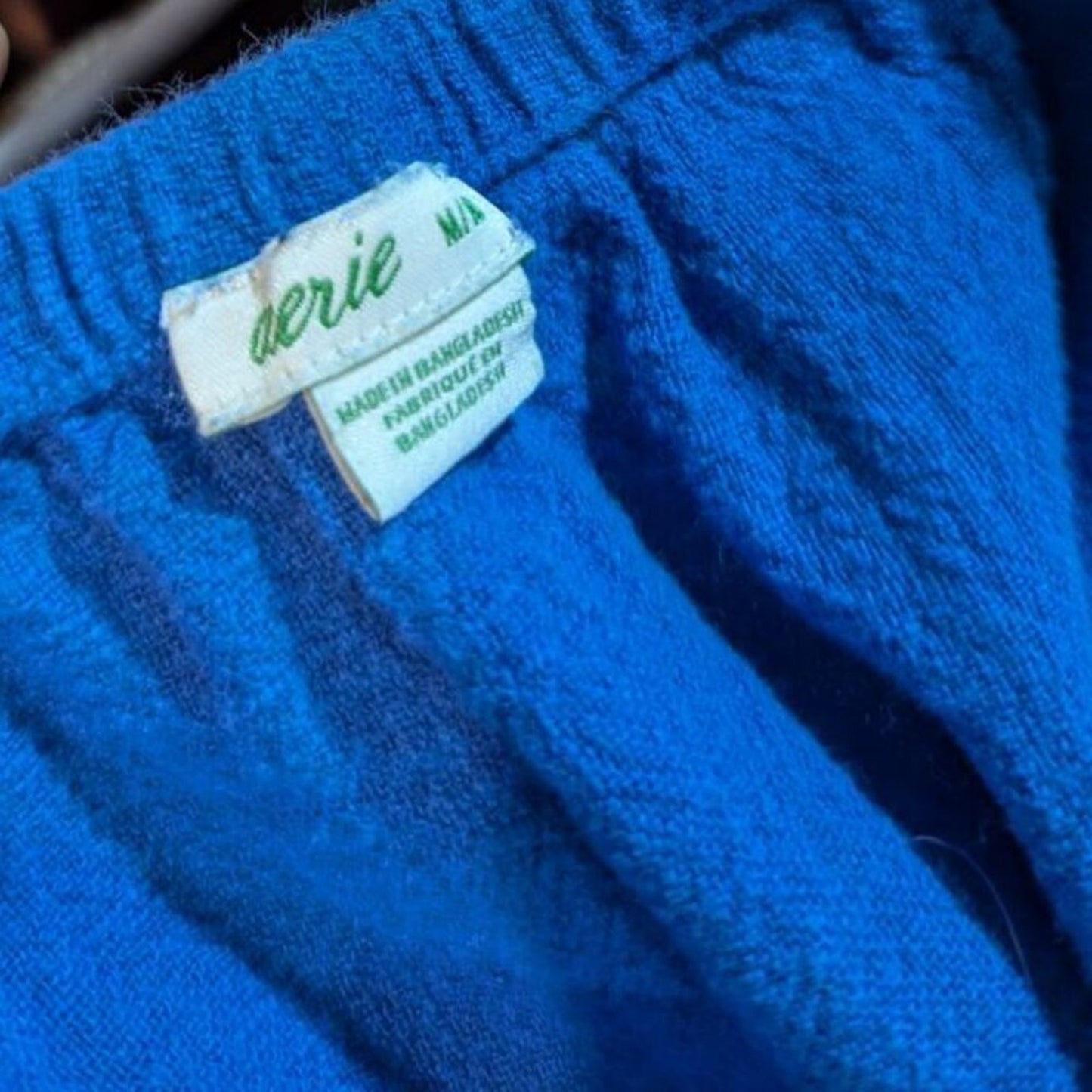 Aerie Royal Blue Gauzy Strapless Jumpsuit with Pockets - Medium