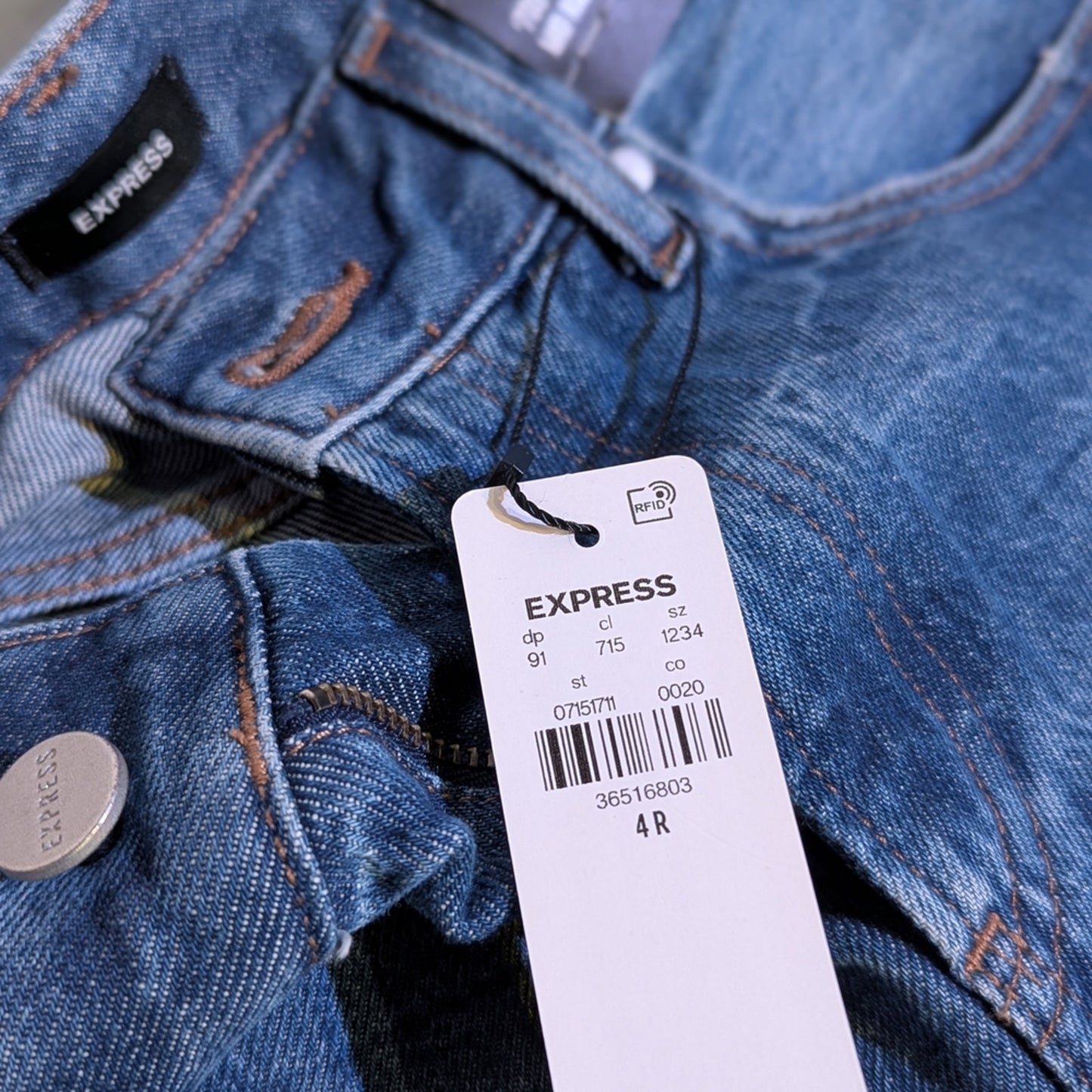 Express Blue Flared Jeans - Size 4R