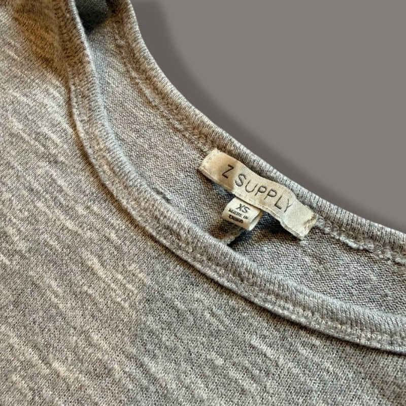 Z SUPPLY Heather Grey Jersey Knit Maxi Dress - Size XS