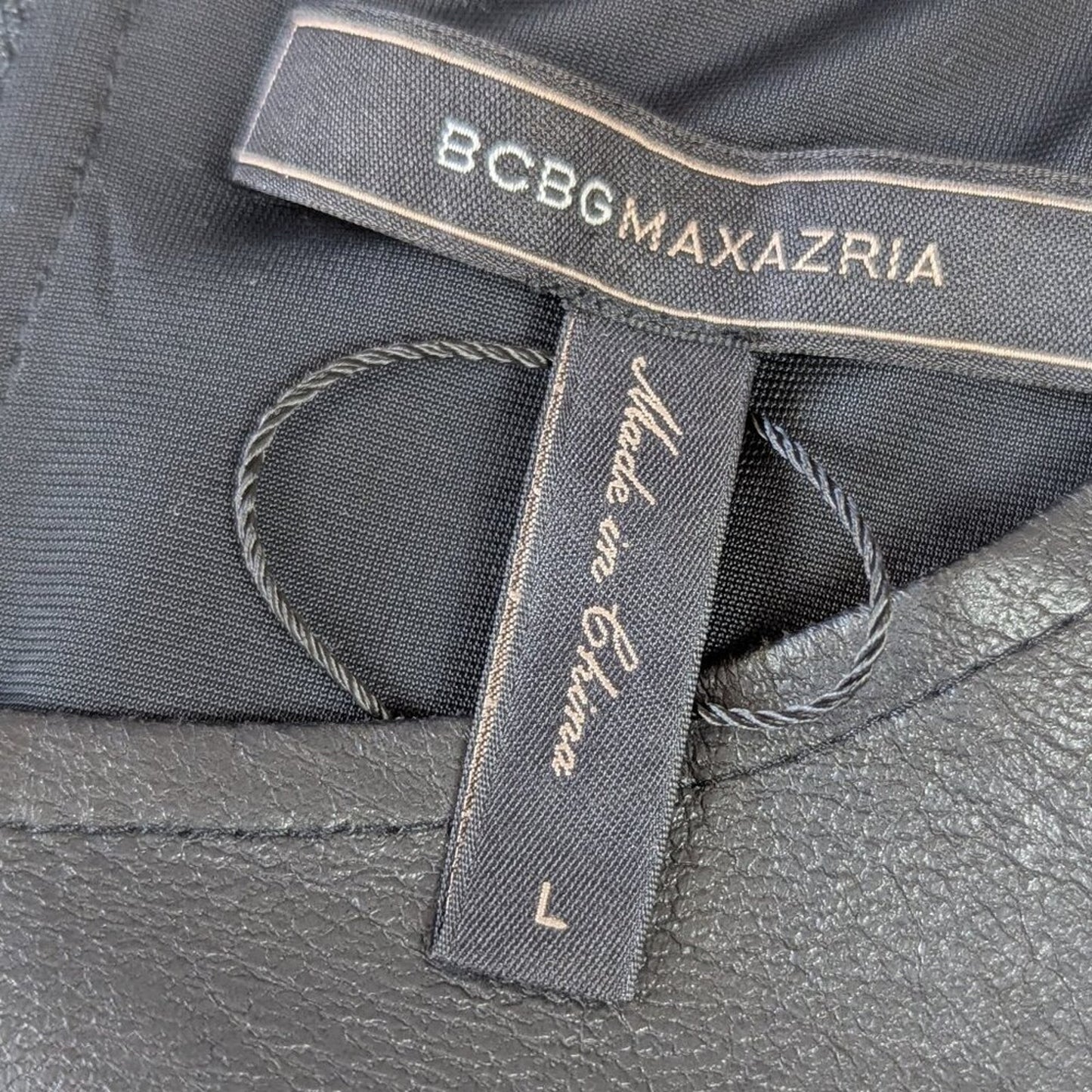 BCBG MaxAzria Midi Leather Dress - NWT - Size Large