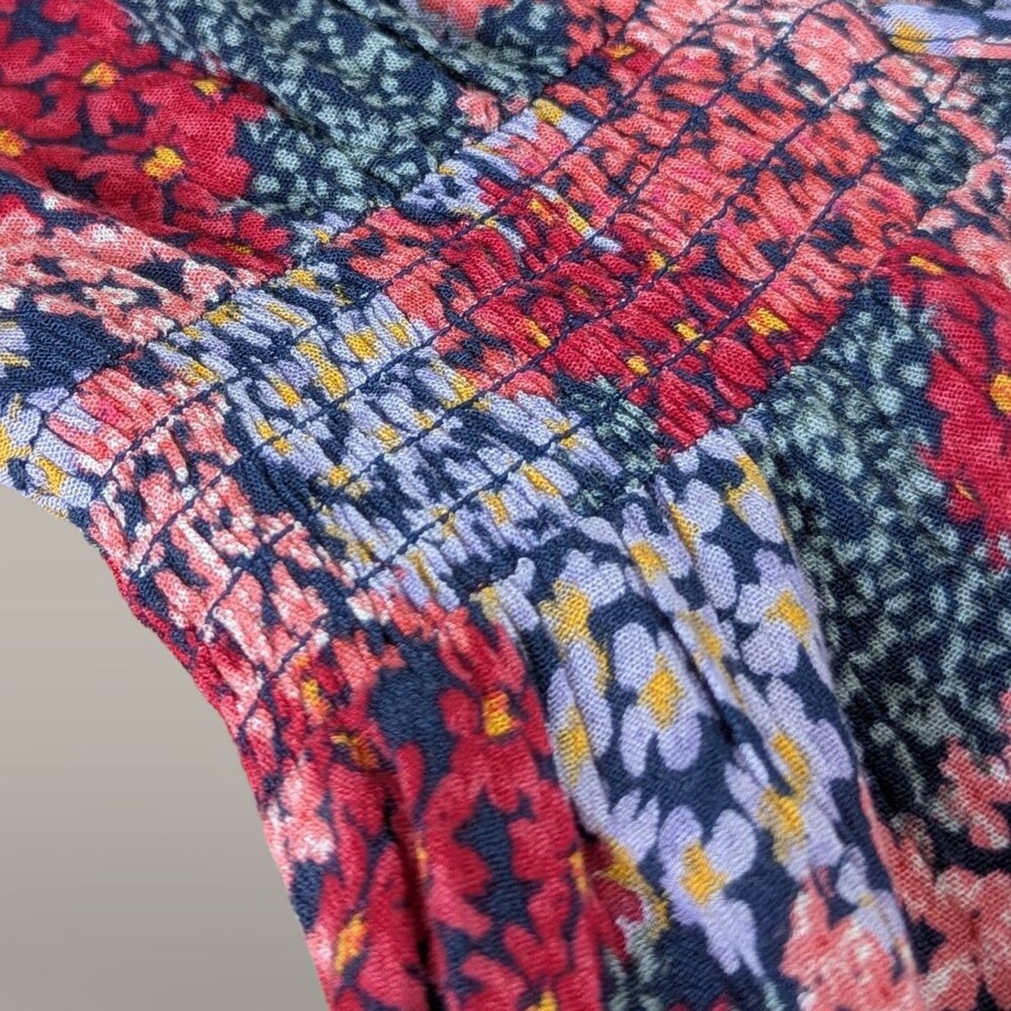 Knox Rose Red Floral Hi Low Short Sleeve Maxi Dress - Small