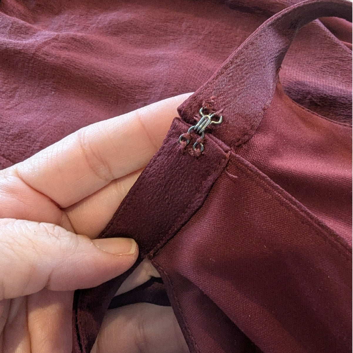 Express Burgundy Wrap Romper - Large