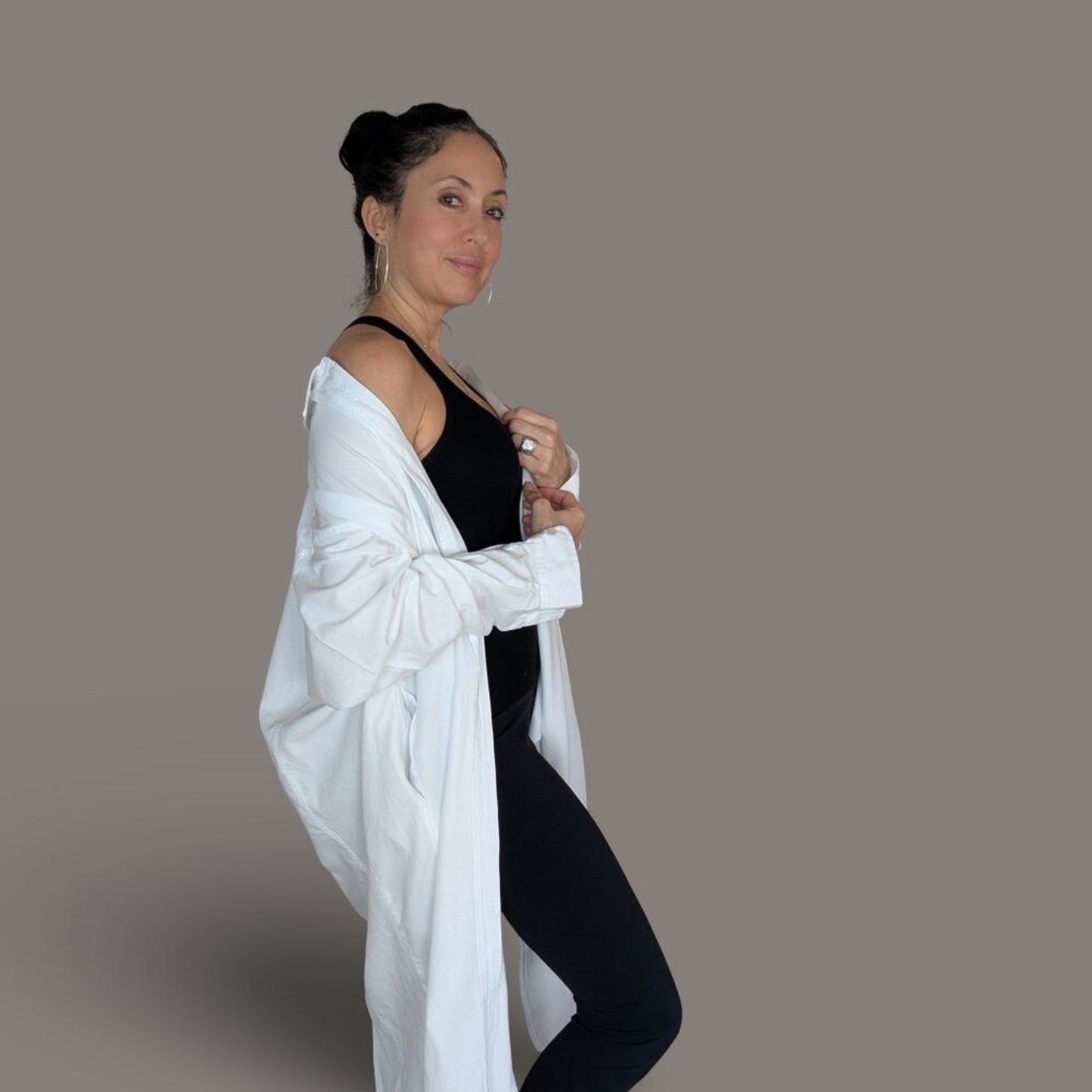 Universal Thread White Long Sleeve Coverup Duster - XXL